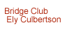 Bridge Club Ely Culbertson